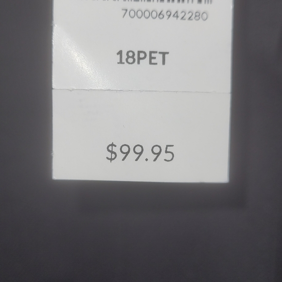 LB Black Belted Military Jacket - Ponte -Size 18WP - Picture 8 of 8